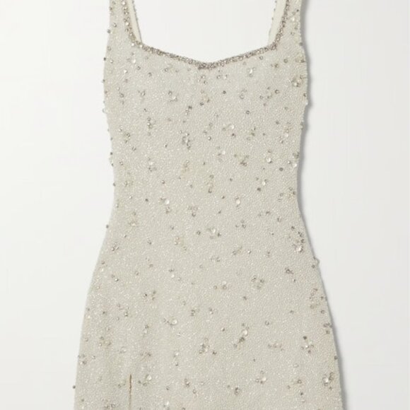 Clio Peppiatt Embellished Stretch-Tulle Mini Dress - Picture 2 of 5